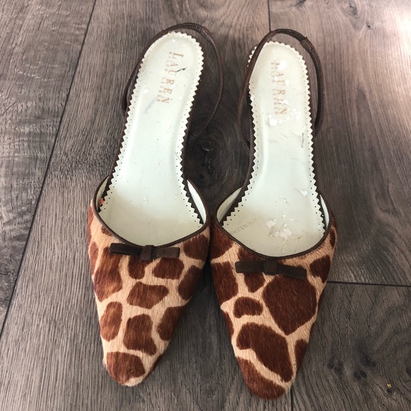 Lauren Ralph Lauren Shoes - Lauren Ralph Lauren Giraffe Print Pony Hair Mules